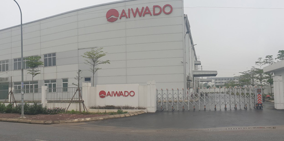 Biển công ty Aiwado đã hoàn thiện