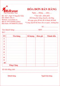 Hóa đơn bán lẻ