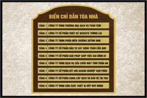 biển chỉ dẫn tòa nhà