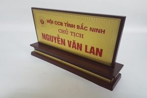 Biển phòng ban bằng gỗ